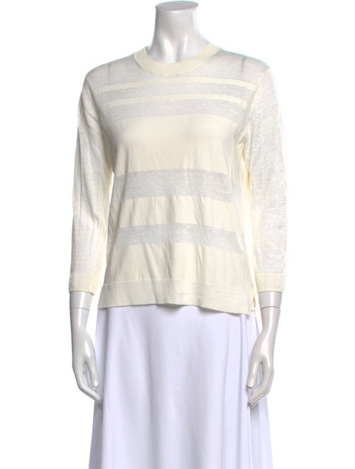 Theory Striped Crew Neck Sweater