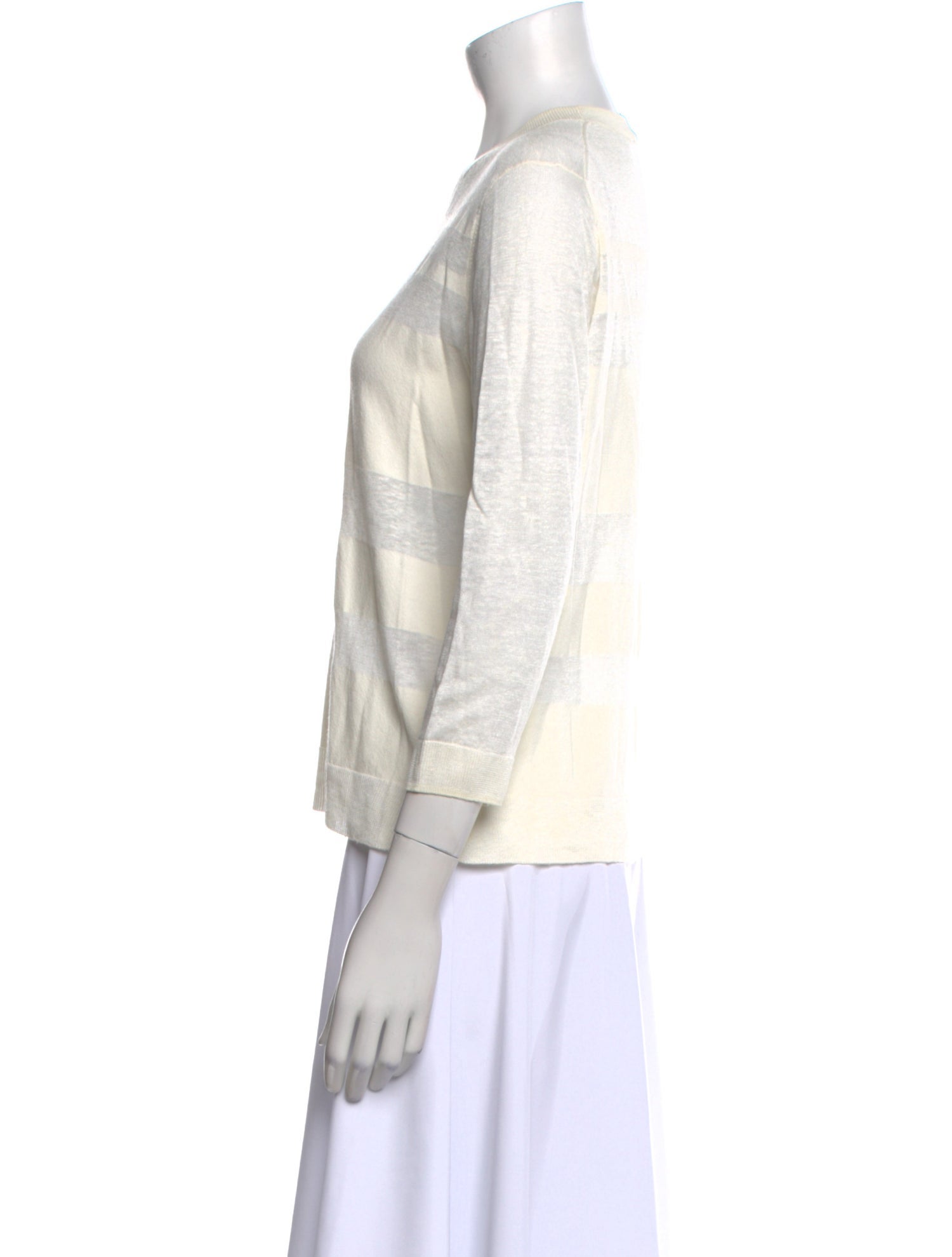 Theory Striped Crew Neck Sweater