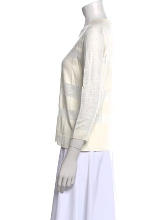 Theory Striped Crew Neck Sweater