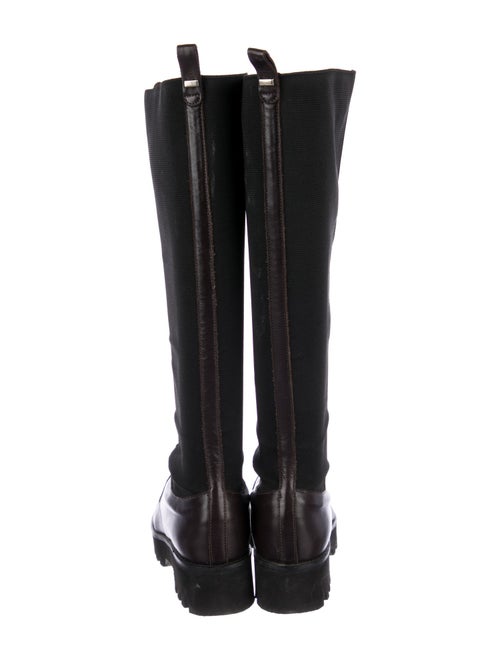 Theory Leather Leather Trim Embellishment Combat Boots