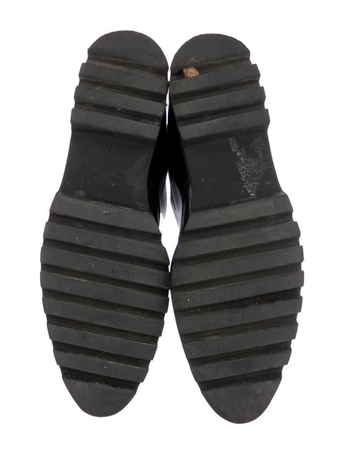 Theory Leather Leather Trim Embellishment Combat Boots