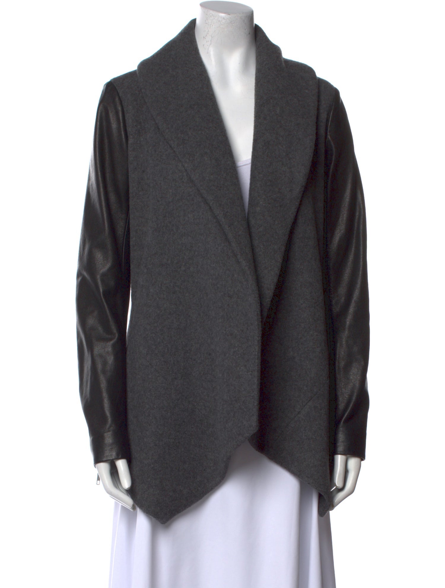 Theory Virgin Wool Open Front Sweater