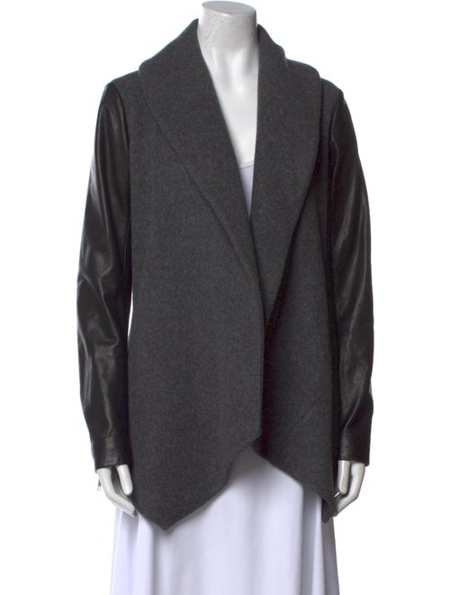 Theory Virgin Wool Open Front Sweater