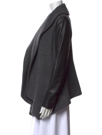 Theory Virgin Wool Open Front Sweater