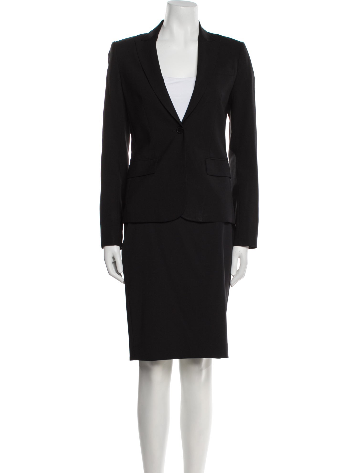 Theory Wool Skirt Suit