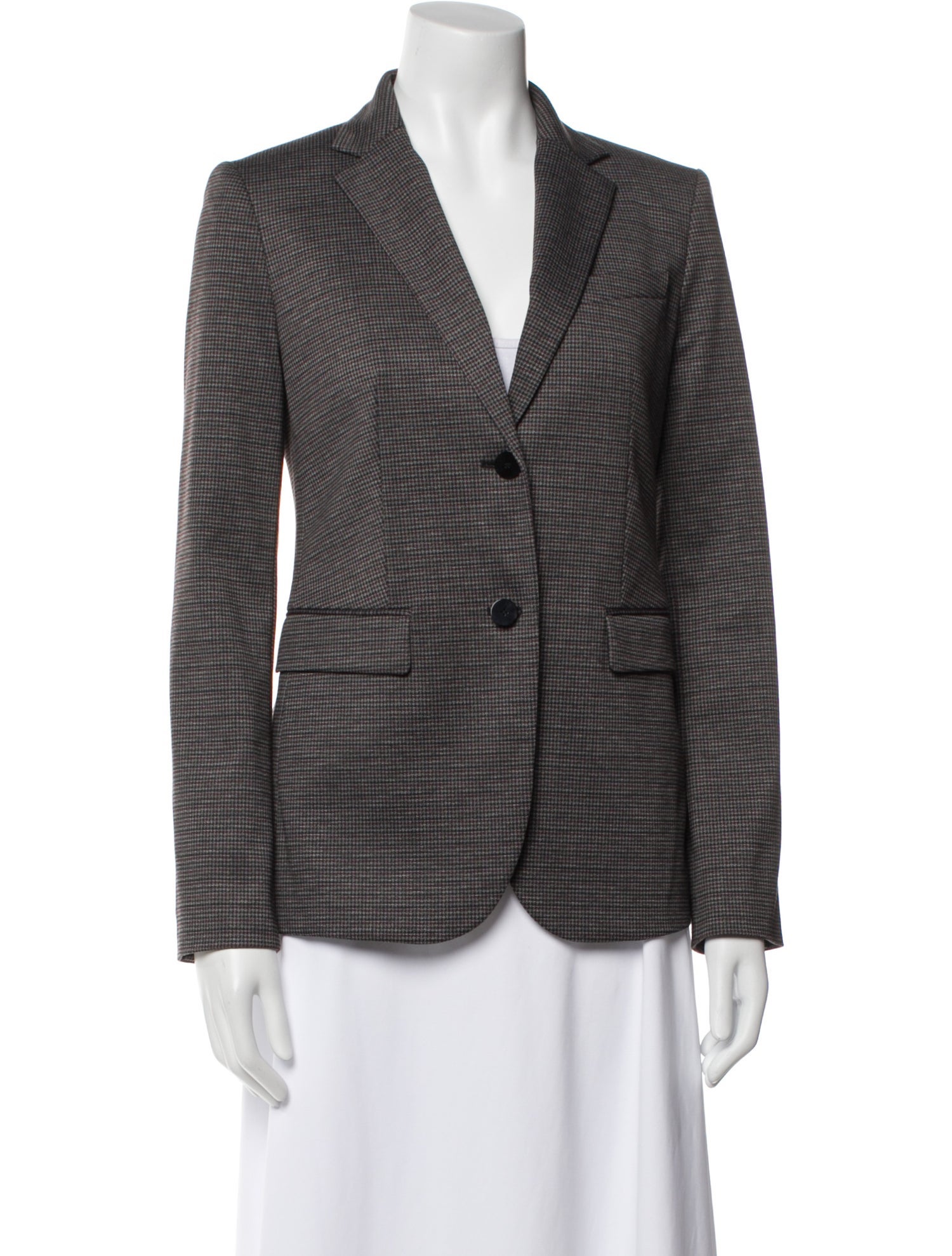 Theory Plaid Print Blazer