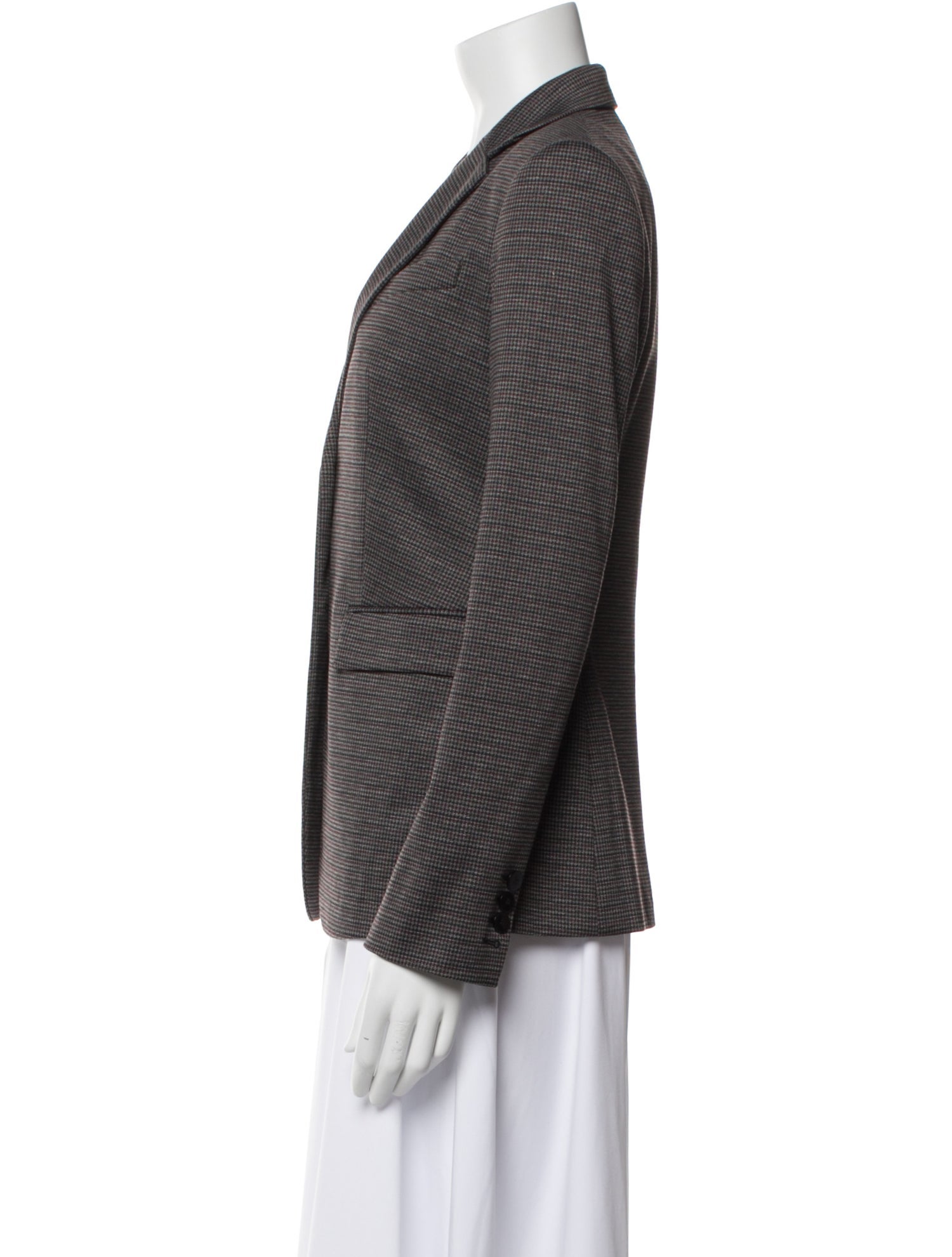 Theory Plaid Print Blazer