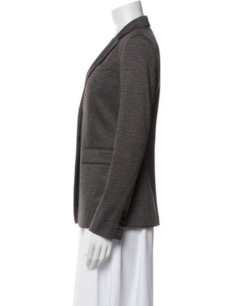 Theory Plaid Print Blazer