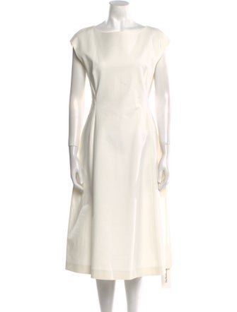 Theory Bateau Neckline Midi Length Dress