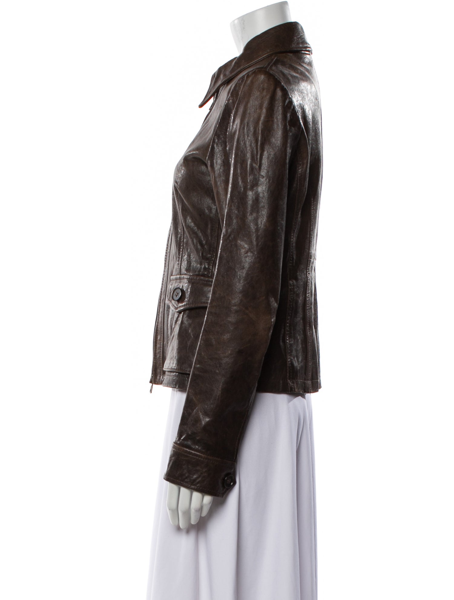 Theory Leather Biker Jacket