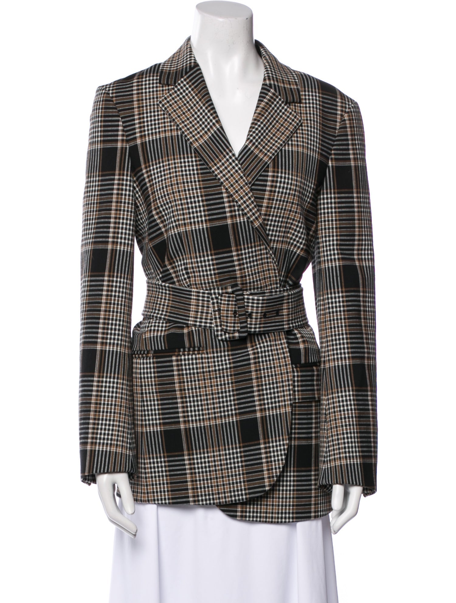Theory Plaid Print Blazer