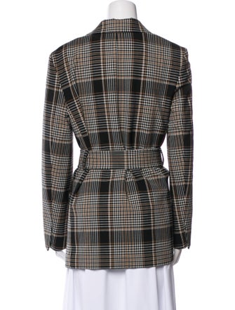 Theory Plaid Print Blazer