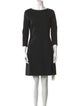 Theory Bateau Neckline Mini Dress