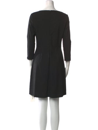 Theory Bateau Neckline Mini Dress