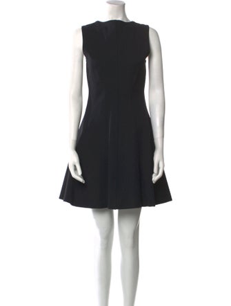 Theory Bateau Neckline Mini Dress