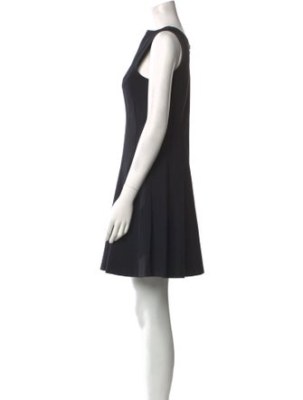 Theory Bateau Neckline Mini Dress