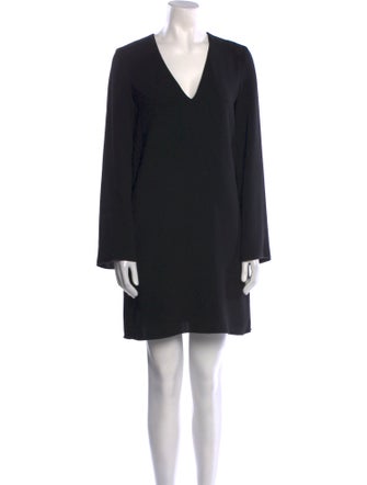 Theory V-Neck Mini Dress
