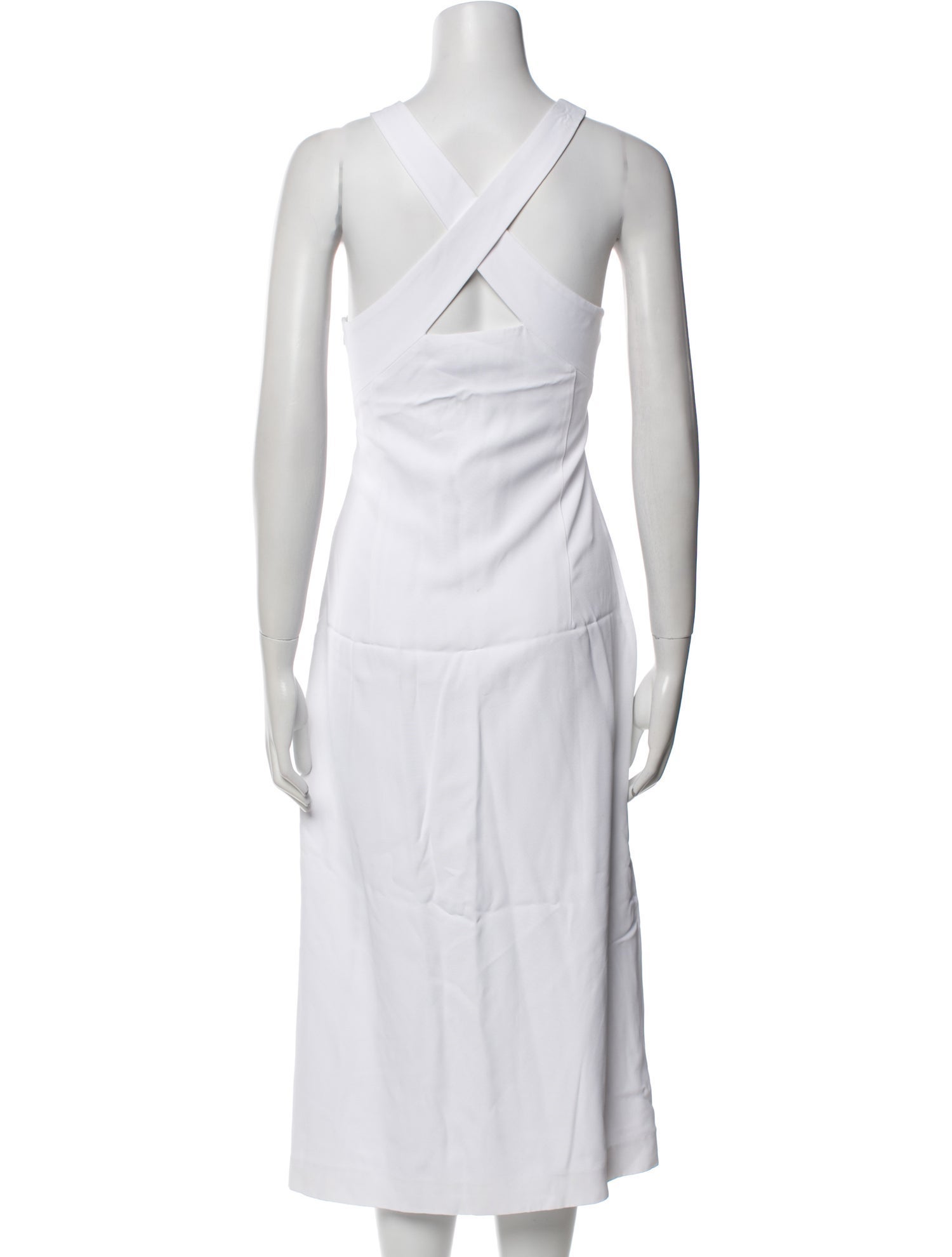 Theory Scoop Neck Midi Length Dress