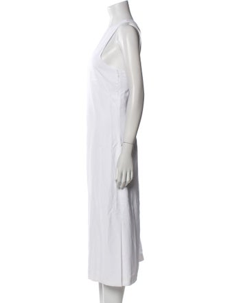 Theory Scoop Neck Midi Length Dress