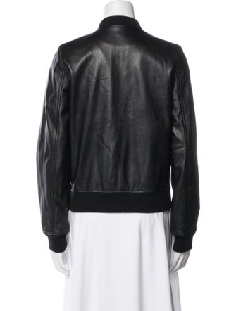 Theory Leather Bomber Jacket