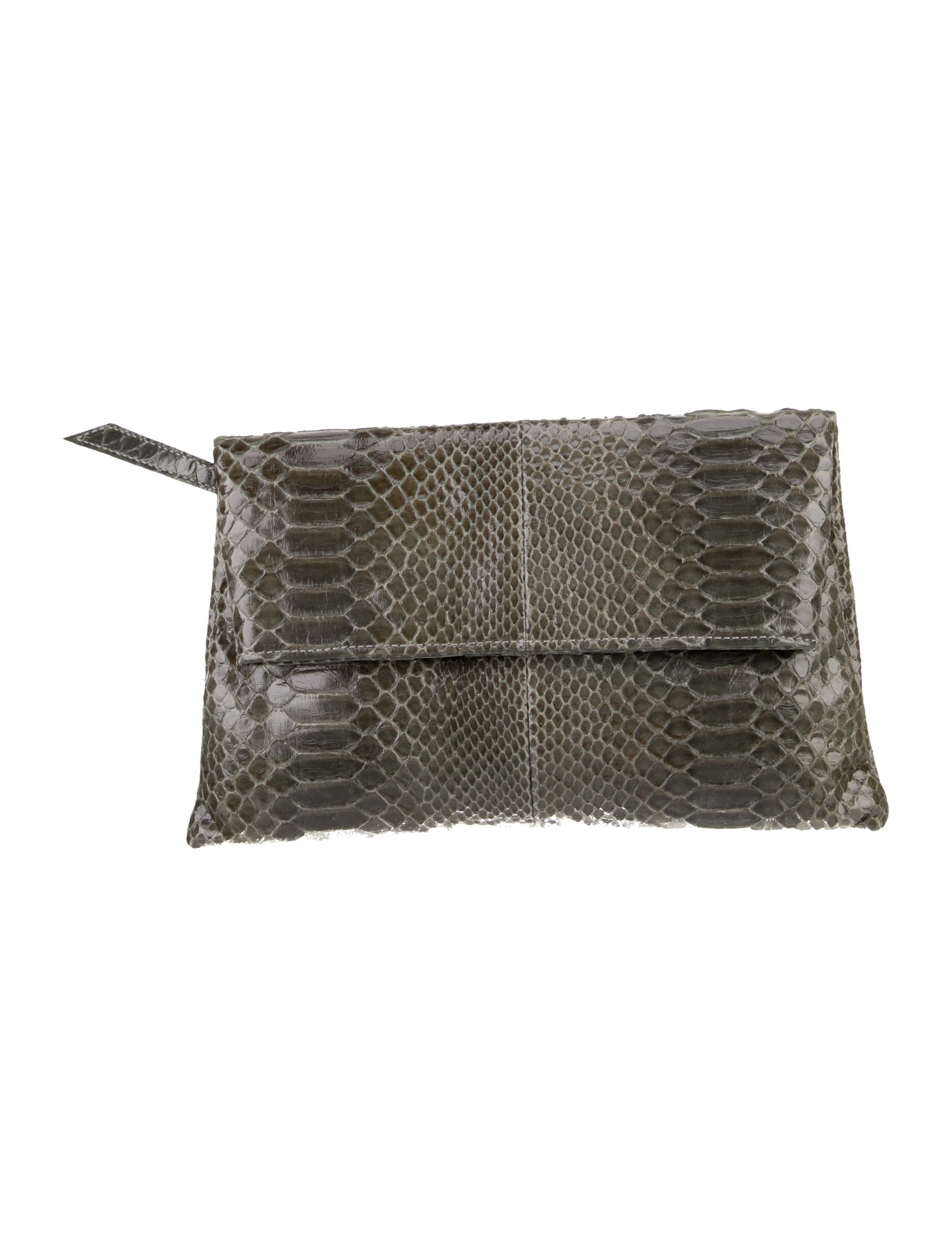 Theory Snakeskin Clutch