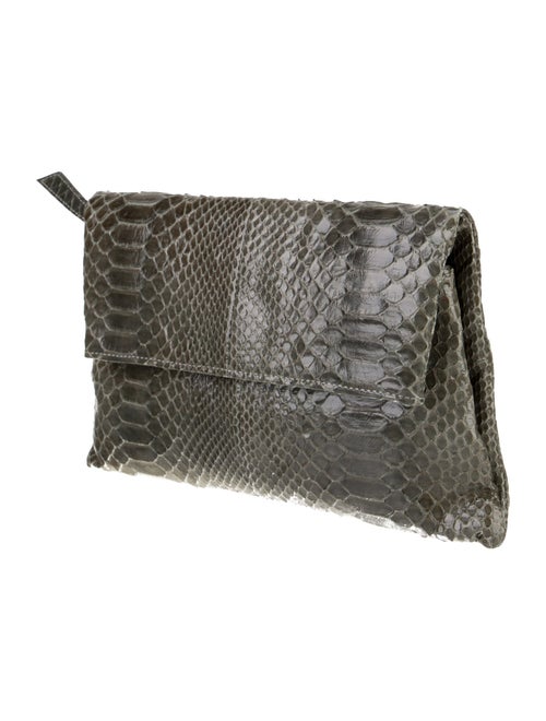 Theory Snakeskin Clutch
