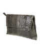 Theory Snakeskin Clutch
