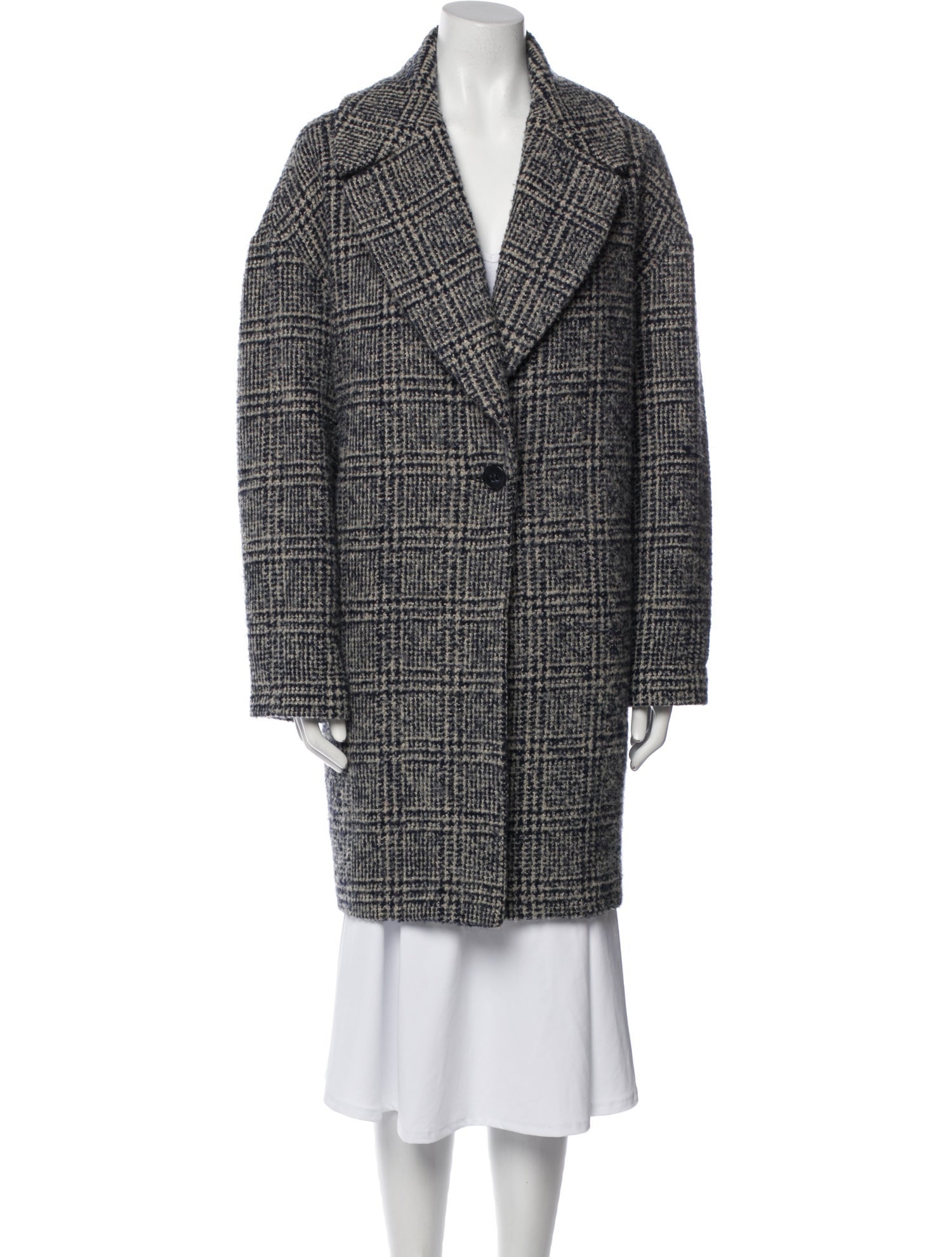 Theory Tweed Pattern Coat
