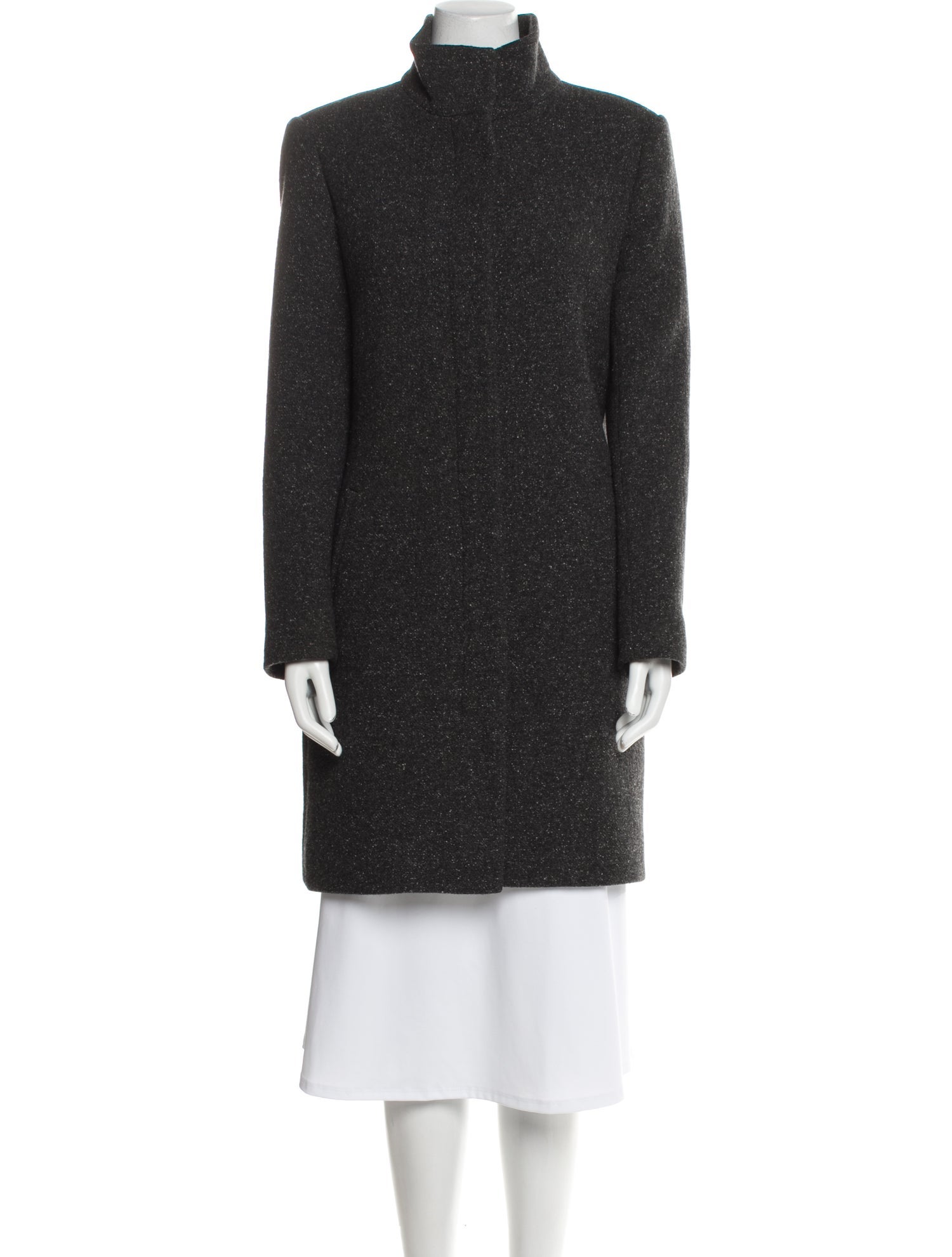 Theory Wool Tweed Pattern Coat