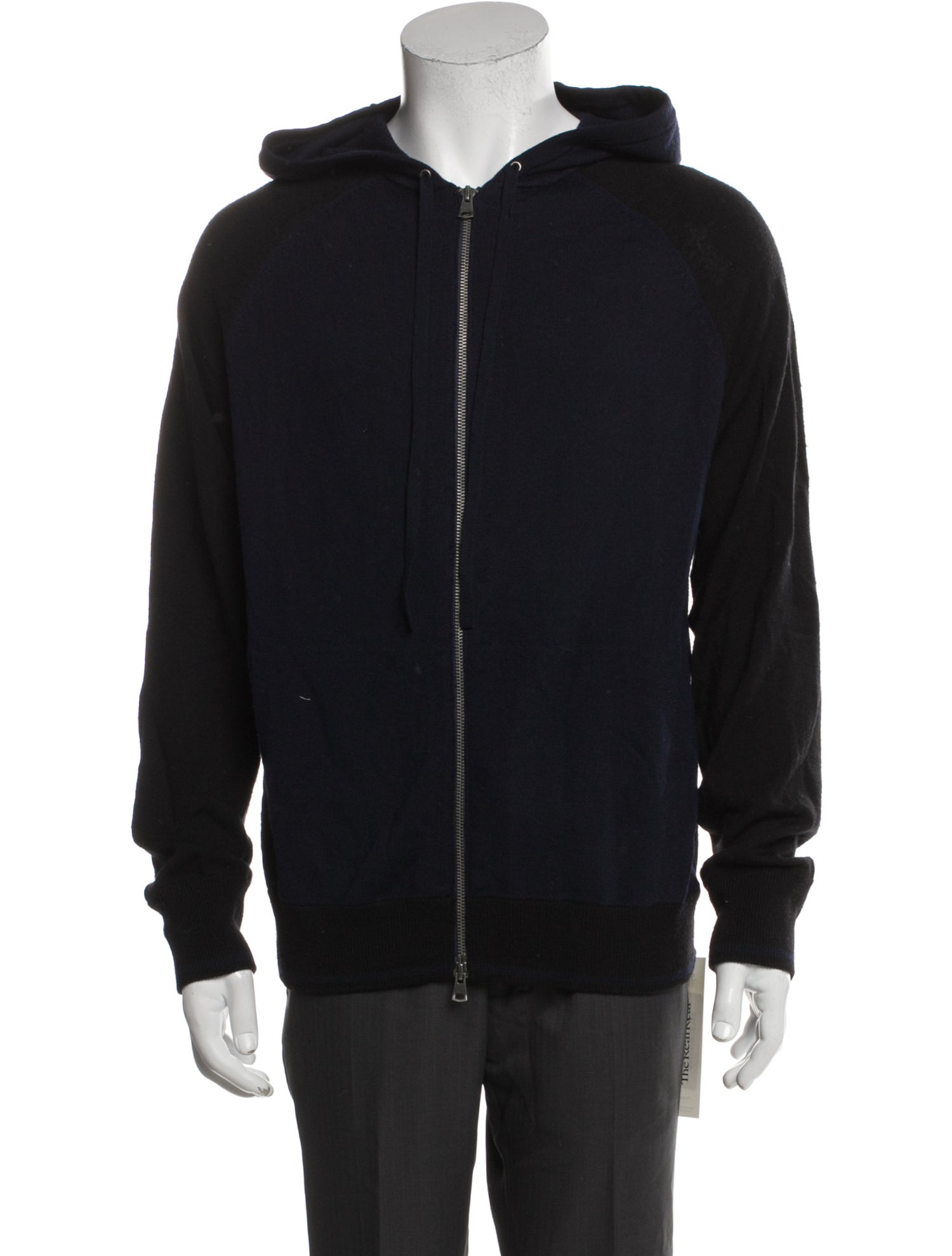 Theory Wool V-Neck Hoodie