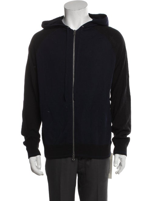 Theory Wool V-Neck Hoodie