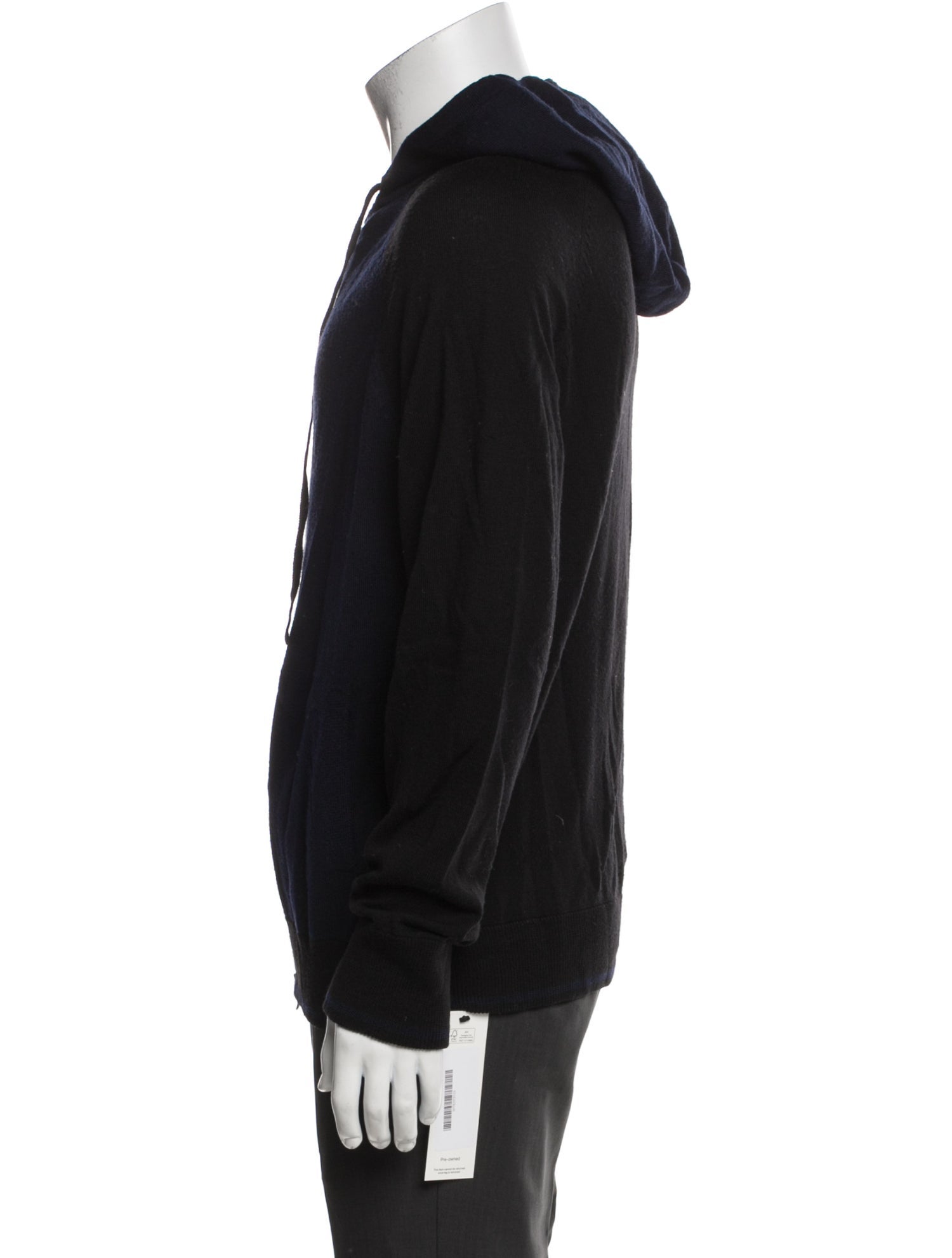 Theory Wool V-Neck Hoodie