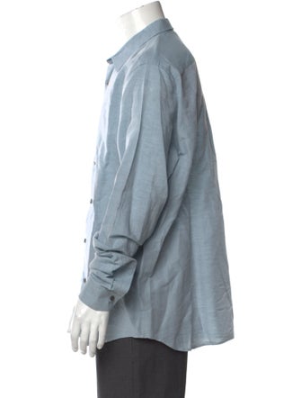 Theory Linen Collar Cardigan