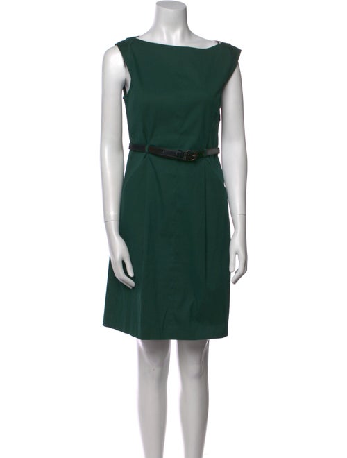 Theory Bateau Neckline Mini Dress