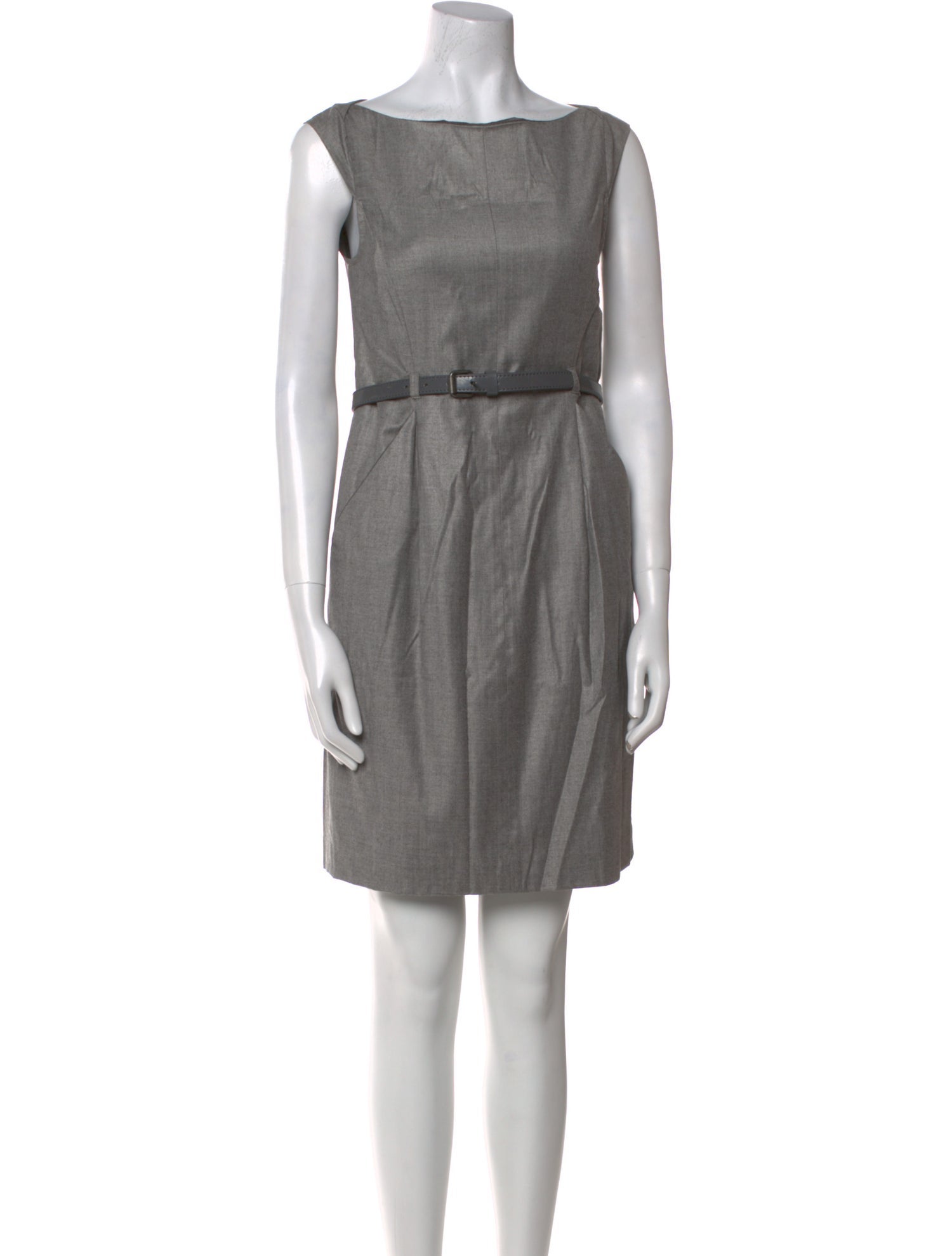 Theory Bateau Neckline Mini Dress