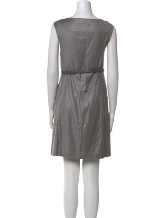 Theory Bateau Neckline Mini Dress