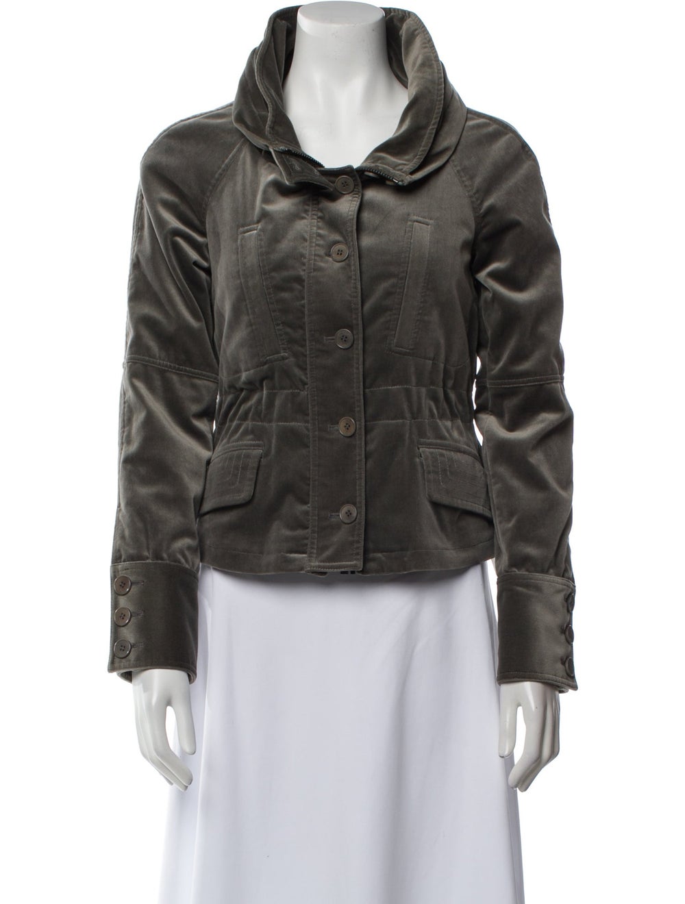 Theory Evening Jacket Grey Pointed Collar - image 1