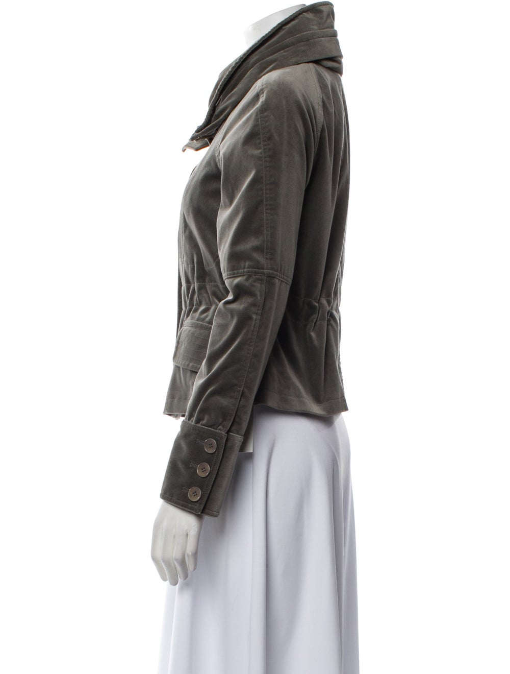 Theory Evening Jacket Grey Pointed Collar - image 2