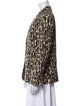 Theory Virgin Wool Animal Print Blazer
