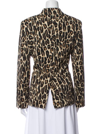 Theory Virgin Wool Animal Print Blazer