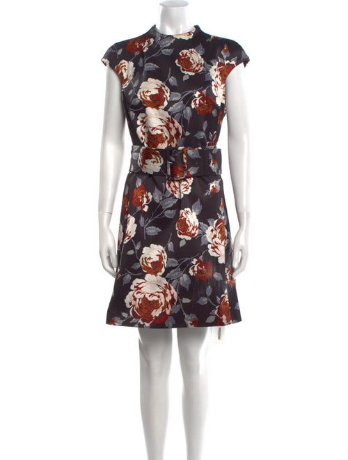 Theory Floral Print Mini Dress