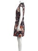 Theory Floral Print Mini Dress