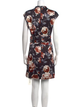 Theory Floral Print Mini Dress