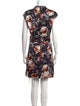 Theory Floral Print Mini Dress