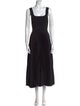 Theory Square Neckline Long Dress