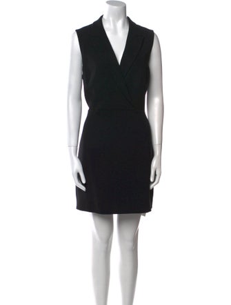 Theory V-Neck Mini Dress