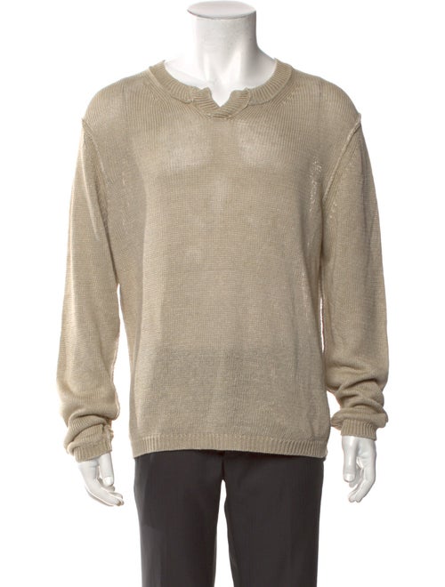Theory Linen V-Neck Pullover