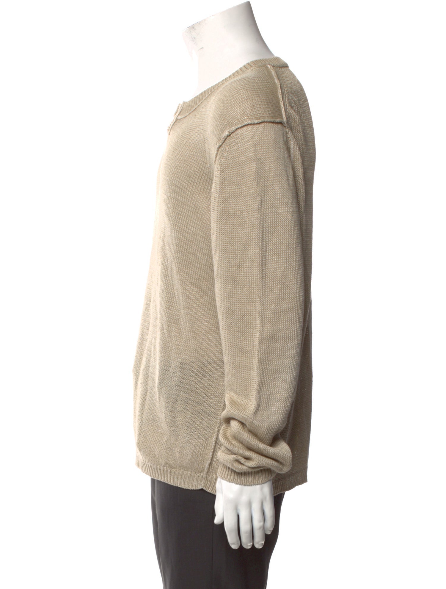 Theory Linen V-Neck Pullover