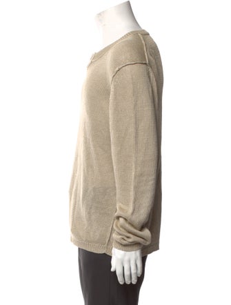 Theory Linen V-Neck Pullover