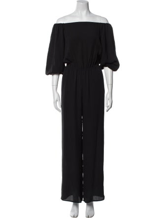 Theory Silk Off-The-Shoulder Jumpsuit